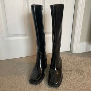 Tall black boots
